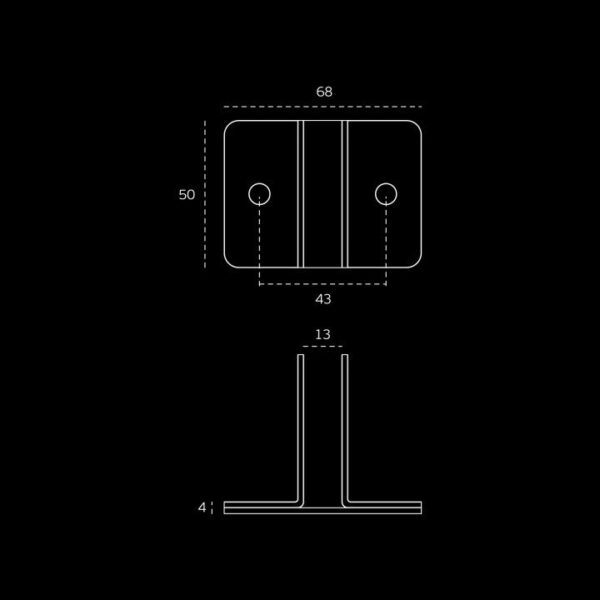 SM.034 - 3 SOPORTE T PARA PANEL