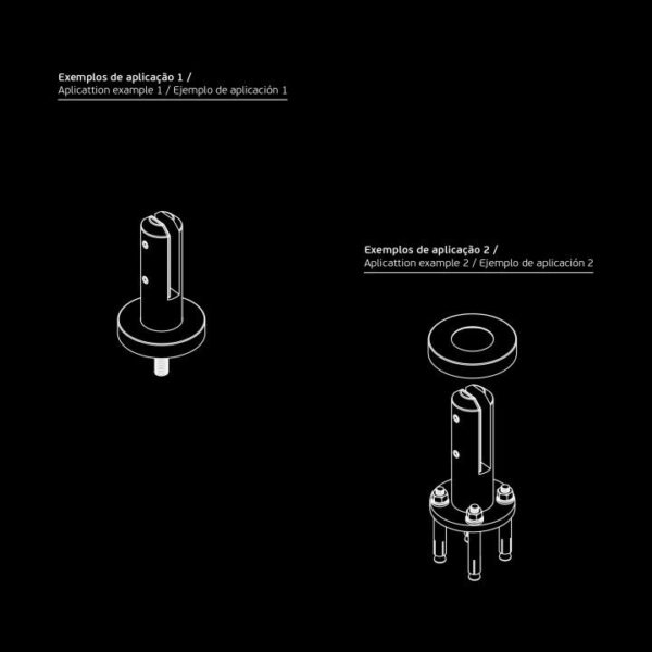 IN.80.853 - 3 SOPORTE DE PAVIMIENTO PARA CRISTAL