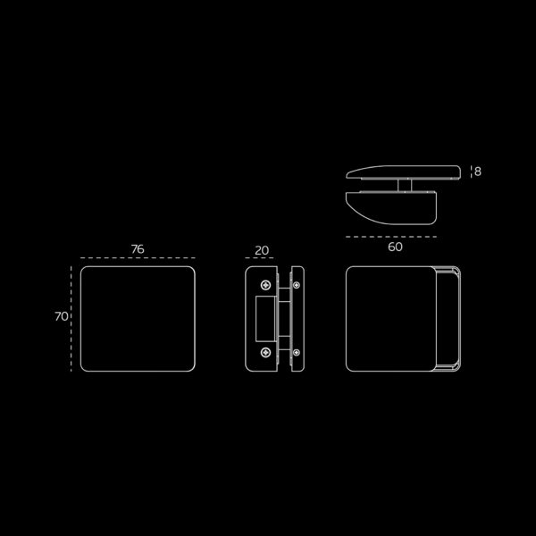 IN.20.333 - 2 CAJA CERRADERA COMPATIBLE CON CERRADURAS IN.20.331 Y IN.20.334 JNF