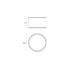 Tope de puerta modelo Loft Ø50mm - Titanium Gold - IN.13.185.50.TG - Imagen 2