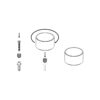 IN.13.185.50.TG - 3 TOPE DE PUERTA MODELO LOFT Ø50mm - TITANIUM GOLD