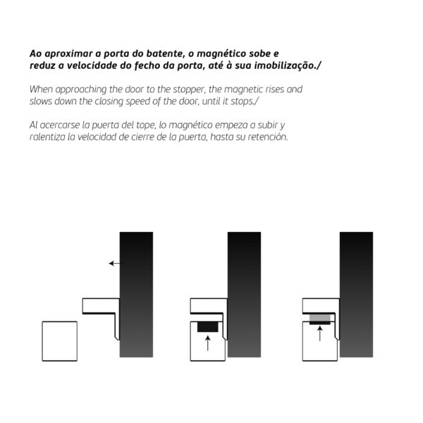 IN.13.186 - 4 TOPE DE PUERTA MAGNÉTICO