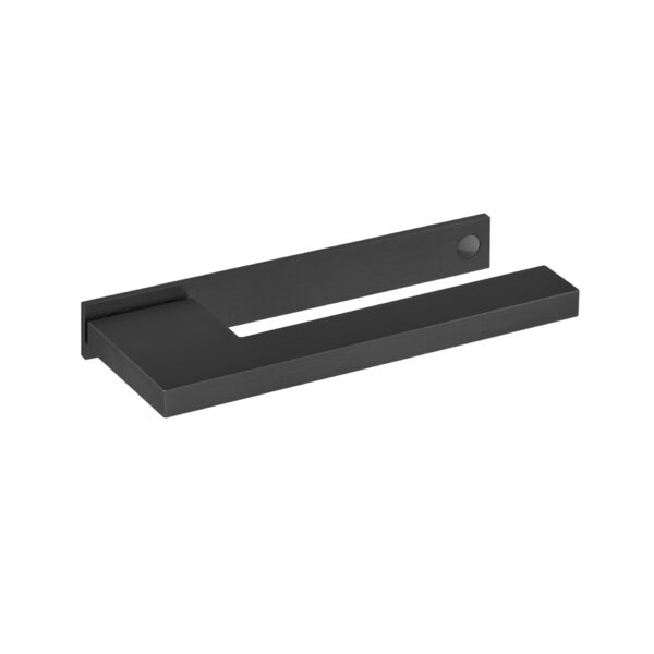 IN.00.432.45.TB - 1 MANILLA PARA PUERTA CON PLACA MODELO SLIM - TITANIUM BLACK