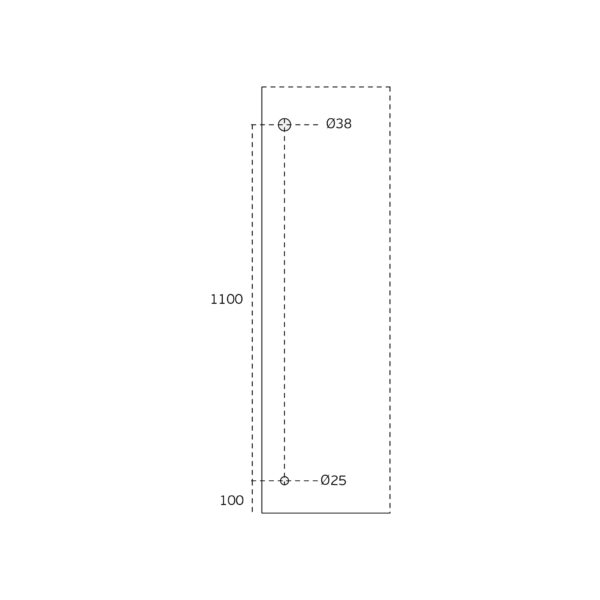 IN.07.105.D - 3 TIRADOR CON CERRADURA PARA PUERTAS DE CRISTAL