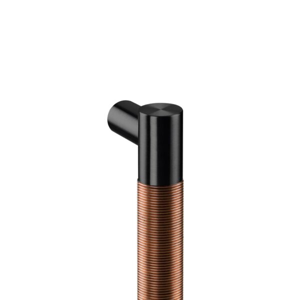 IN.07.187.D.TB - 1 TIRADOR DE PUERTA MODELO COPPER WIRE ANTI-BACTERIAL - TITANIUM BLACK