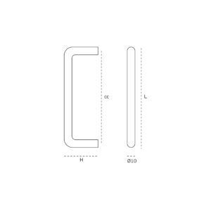 IN.22.202.10.224 - 2 TIRADOR DE MUEBLE CURVO