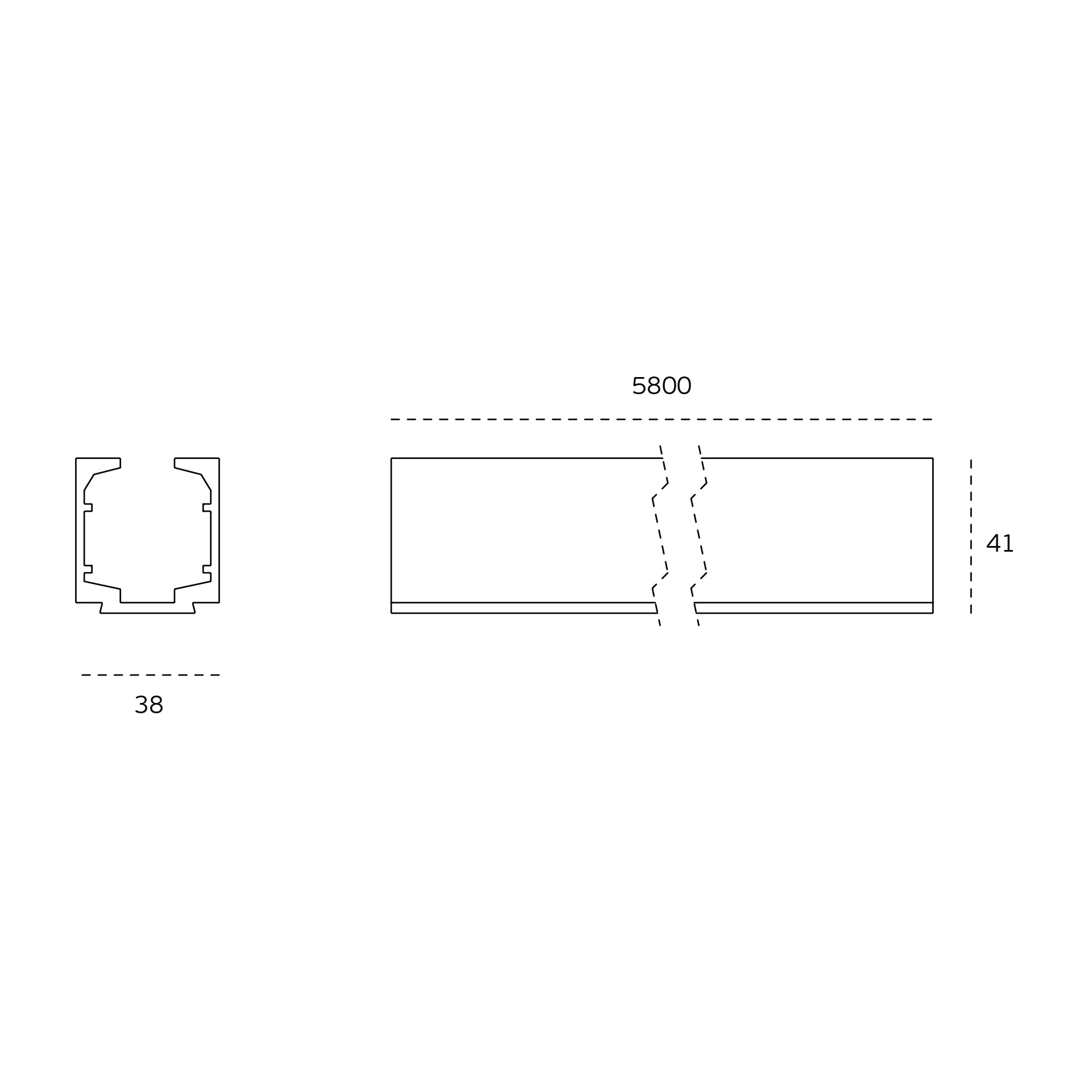 IN.27.010.5800-2-CARRIL-SUPERIOR-ACABADO-ALUMINIO-MATE-5800mm