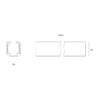 IN.27.010.5800 - 2 CARRIL SUPERIOR CON ACABADO ALUMINIO MATE 5800mm