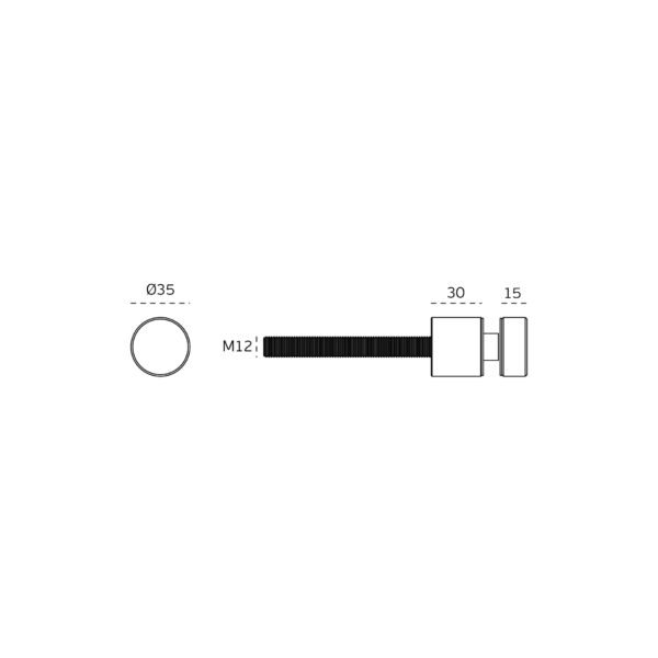 IN.80.902 - 3 CONJUNTO DE SOPORTES PARA BARANDAS DE CRISTAL