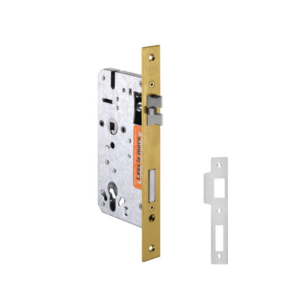 IN.20.895.TG - 1 CERRADURA DE EMBUTIR SERIE 890 PARA CILINDRO EUROPEO - TITANIUM GOLD