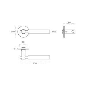 IN.00.013.RC05M - 2 MANILLA DE PUERTA TIMELESS SERIES