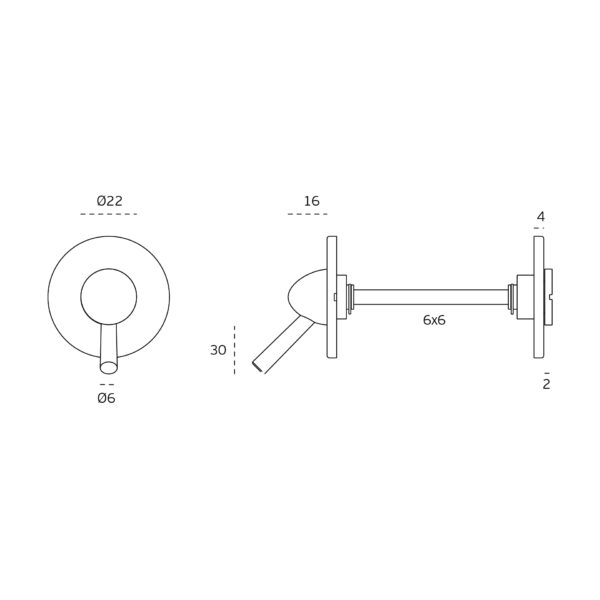 IN.04.239 -2 CONDENA DE BAÑO SEGUTO INTERIOR RANURA EXTERIOR CON INDICADOR DE COLOR JNF