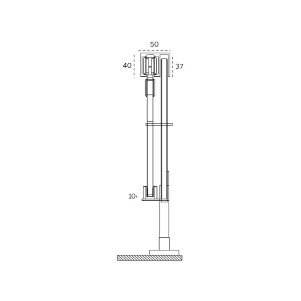 IN.15.258 - 3 KIT PARA PUERTAS CORREDERAS EN FENOLICO 10-13MM