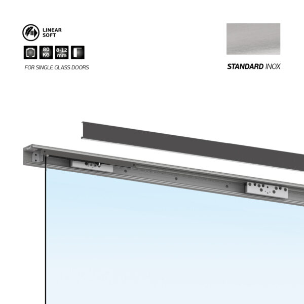 IN.15.700.S.2000 - 1 SISTEMA PARA PUERTAS CORREDERAS DE CRISTAL SOFT CLOSING