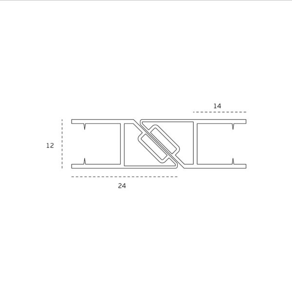 IN.15.999.C - 3 SELLO PARA CRISTAL UNION CON IMAN 2000MM
