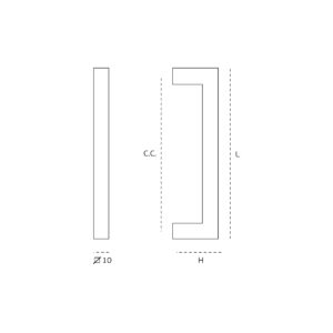 IN.22.200.10.032 - 2 TIRADOR DE MUEBLE 32MM