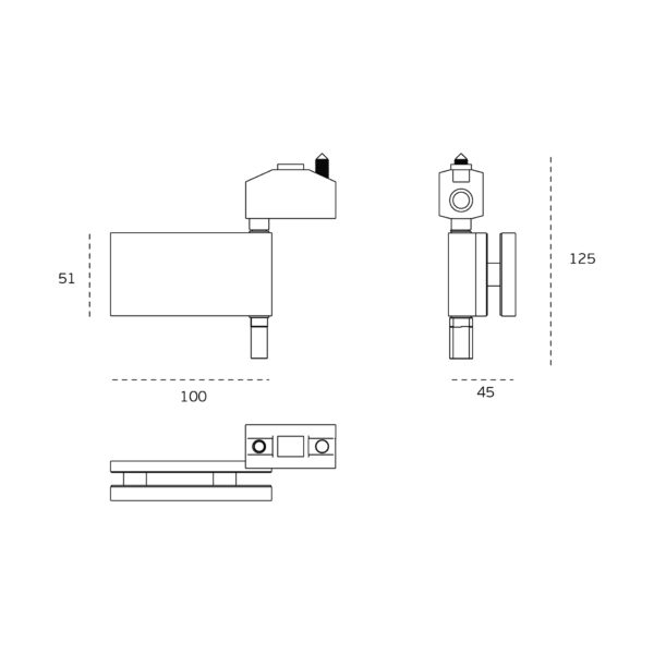 IN.27.004 - 2 PIVOTE SUPERIOR (FIJO) PARA PUERTA PLAGABLE