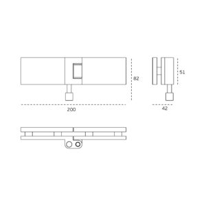 IN.27.008 - 2 BISAGRA INFERIOR (PIVOTE) PARA PUERTA PLEGABLE