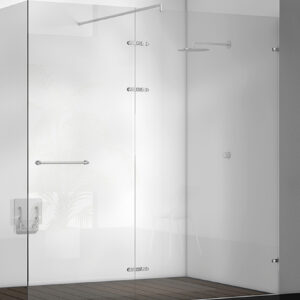 IN.75.103 - 2 BISAGRA CON FRENO CRISTAL - CRISTAL