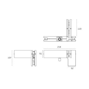 IN.81.115.1.D - 2 SOPORTE LATERAL DE PANEL CON GIRO DERECHA