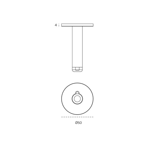 SM.008 - 4 PERCHA CON TOPE DE PUERTA