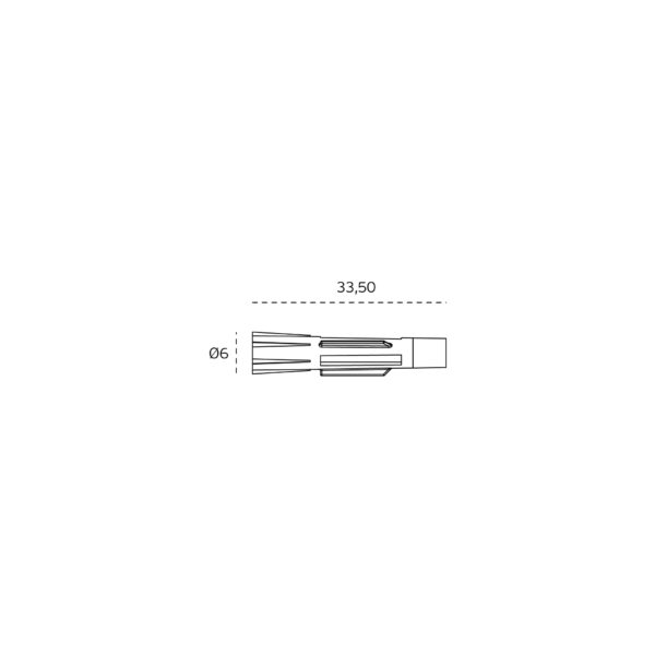 SM.042.E - 3 TORNILLO DE ROSCALATA PLANO + TARUGO DE NYLON