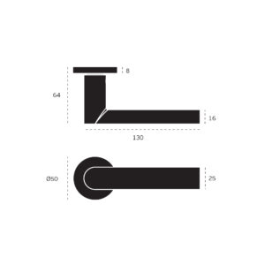 IN.00.082.FR.RC08N – 2 MANILLA DE PUERTA MODELO FLAT