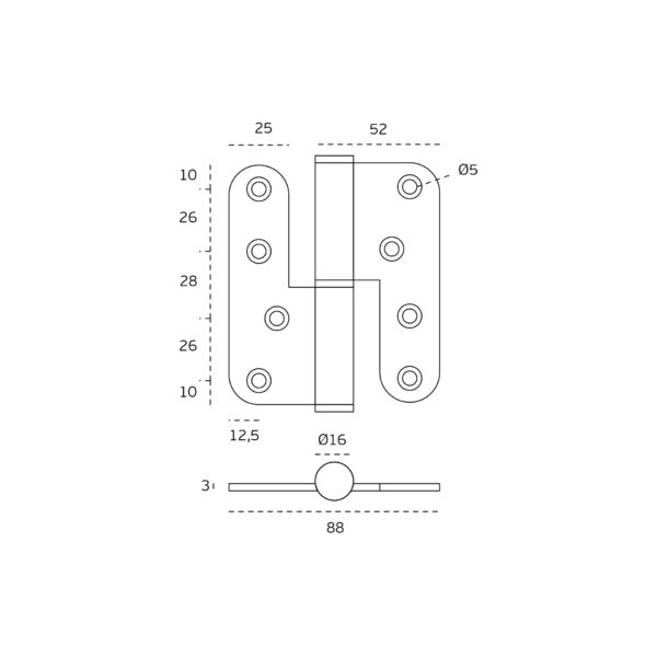 IN.05.019.R.100.D.EC – 2 BISAGRA DERECHA ECO SERIES
