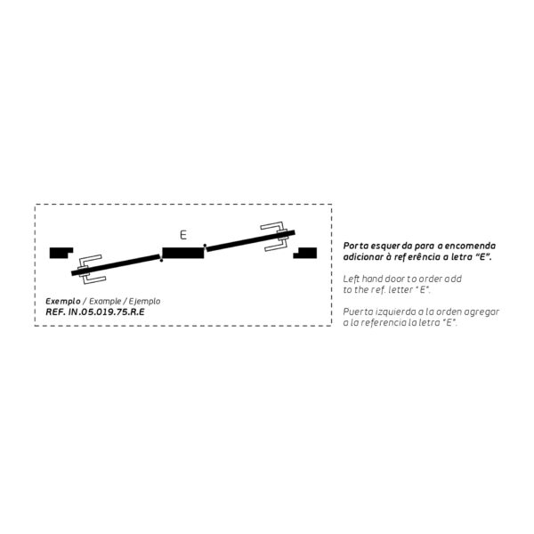 IN.05.019.R.100.E.EC – 3 BISAGRA IZQUIERDA ECO SERIES