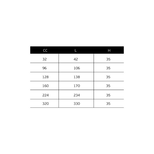 IN.22.200.10.320 - 3 TIRADOR DE MUEBLE 320MM