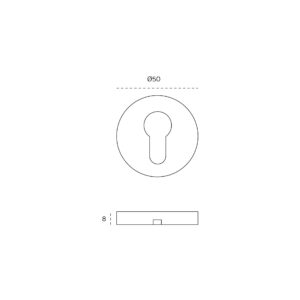 IN.04.28R.Y08N.TMS - 2 BOCALLAVE PARA CILINDRO CON BASE NYLON ANTIMICROBIANO