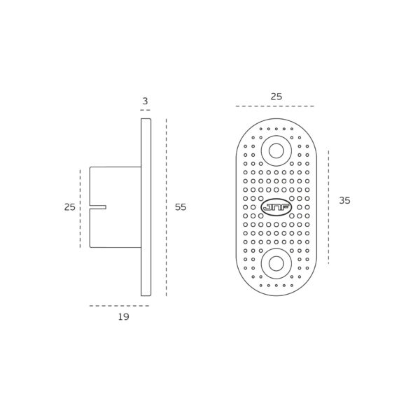 IN.17.012 - 3 RETENEDOR MAGNÉTICO PARA PUERTAS CORREDERAS