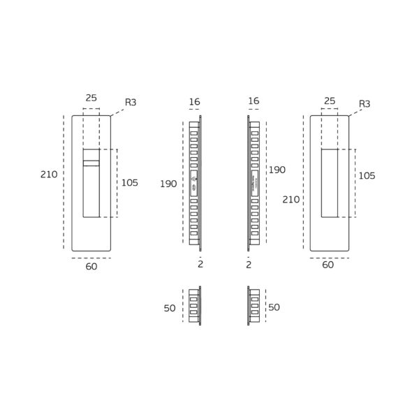 IN.20.925 - 5 CERRADURA PARA PUERTAS CORREDERAS - PENDULUM