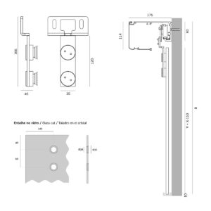 IN.15.782 – 2 SISTEMA DE PUERTA CORREDERA AUTOMÁTICA PARA CRISTAL K7