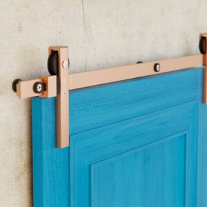 IN.15.903.B - 2 KIT P PUERTA CORREDERA DE MADERA JNF MODELO CHARRIOT - BRONCE - 1700 MM