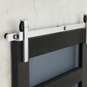 IN.15.903.I - 2 KIT P PUERTA CORREDERA DE MADERA JNF MODELO CHARRIOT - SATIN - 1700 MM