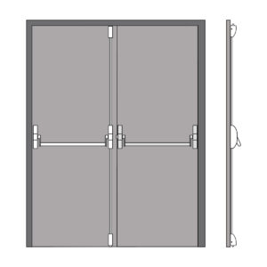 IN.20.953 – 2 CERRADURA ANTIPÁNICO PARA PUERTAS DE 2 HOJAS