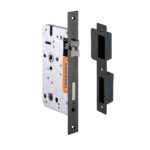 IN.20.896.60.TB - 1 CERRADURA DE EMBUTIR CON CONDENA PARA BAÑO TITANIUM BLACK