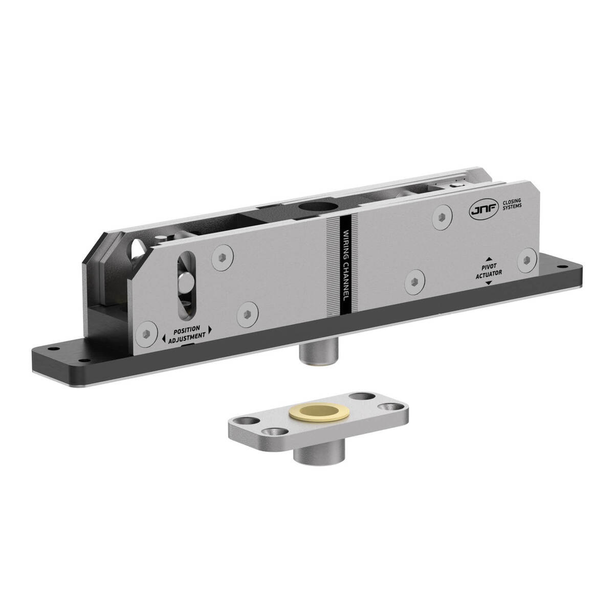 IN.05.502 - 3 SISTEMA JNF PIVOTANTE MECÁNICO - 502 FREE - PARA PUERTAS HASTA 500 KG