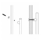 IN.08.ASM.30 - 1 CONJUNTO DE TORNILLOS JNF PARA TIRADOR SENCILLO 30MM