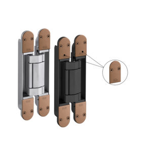 IN.05.063.C.TCH – 1 - Kit de tapas para bisagra Coplan JNF - acabado Titanium Chocolate