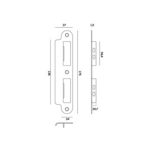 IN.20.903 – 2 - Cerradero reversible JNF