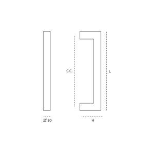IN.22.200.10.224- 2 - Tirador de mueble modelo Quadro