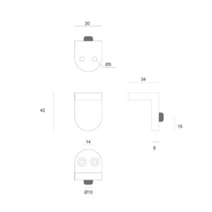 IN.81.218 – 2 - Tope JNF de Cristal para marco