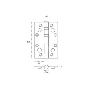 IN.05.020.S.ECO.SG - 2 - Bisagra de seguridad JNF - 4 rodamientos 80 x 125 mm – 120 Kg