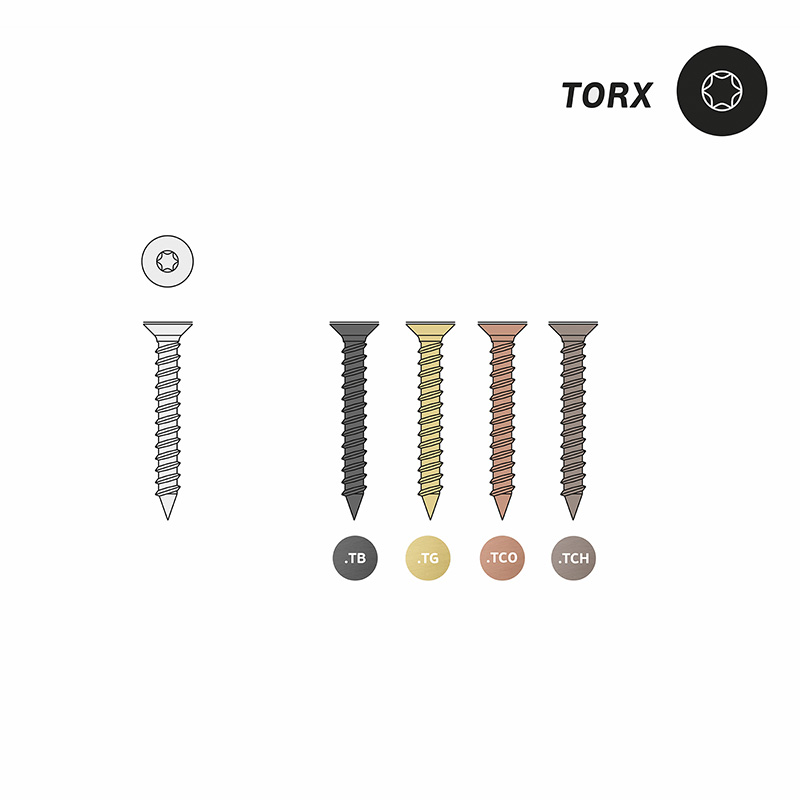 IN.05.PDT.A - 1 - Tornillos doble cabeza CSK para madera 4 x 25 mm