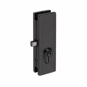 IN.81.121.TB - 1 - Cerradura lateral para puerta de cristal Q System - Titanium Black