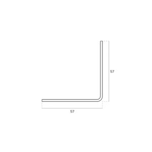 SM.004.TB - 2 - Soporte superior L para panel acabado Titanium Black