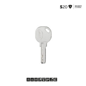 IN.19.524.63.B2 - 2 - Cilindro de seguridad JNF de perfil europeo de 63mm