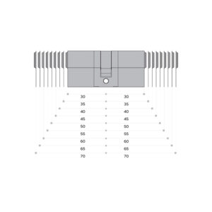 IN.19.S11.55.55 - 2 - Cilindro europeo JNF llave - llave 110mm
